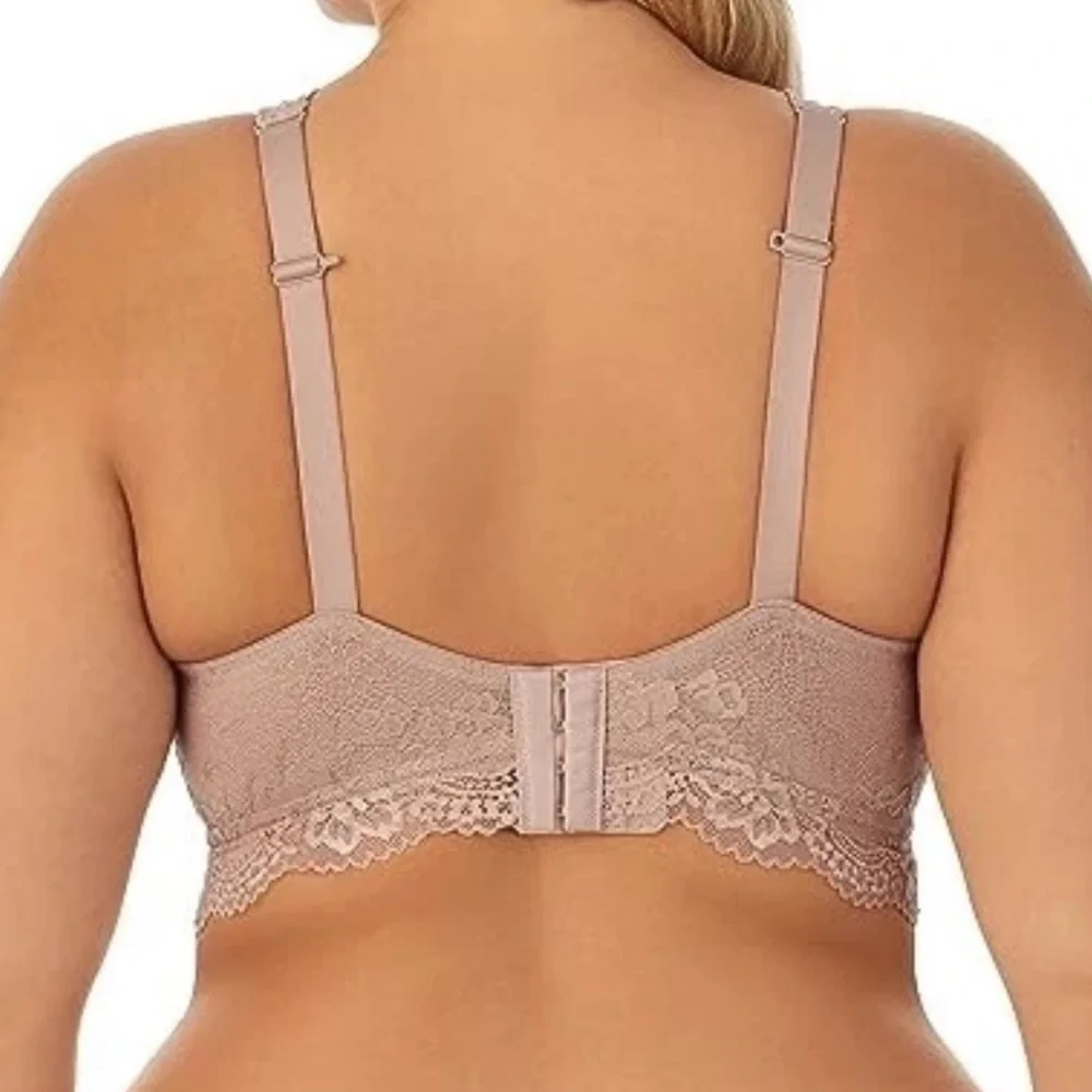 DREAMFIT Full Coverage Wireless Lace Bralette Adjustable Convertible Size 3X - Picture 3 of 7